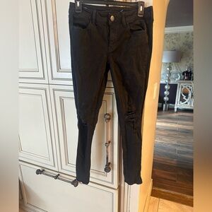 American Eagle Outfitters Black Skinny Jumpsuit
